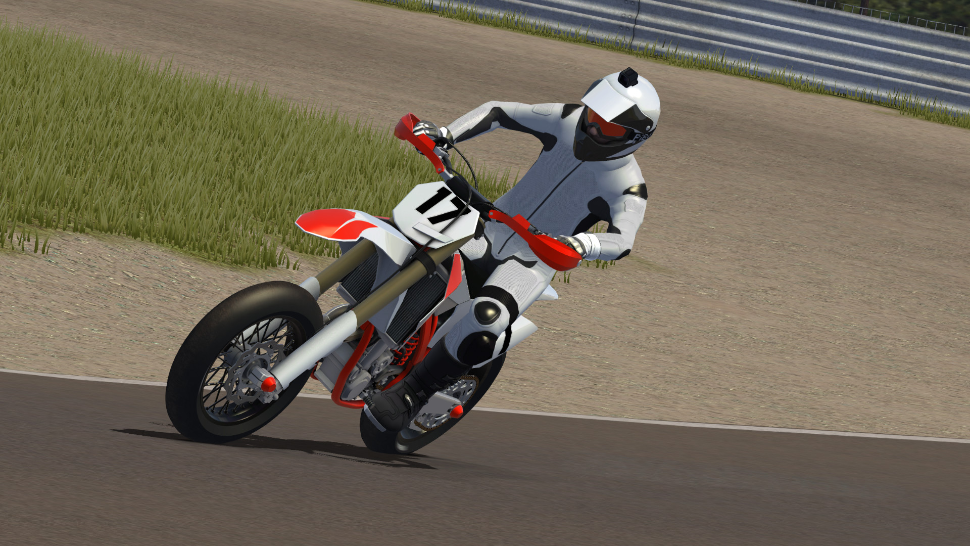 MX Bikes gameplay screenshot showing realistic dirt bike racing