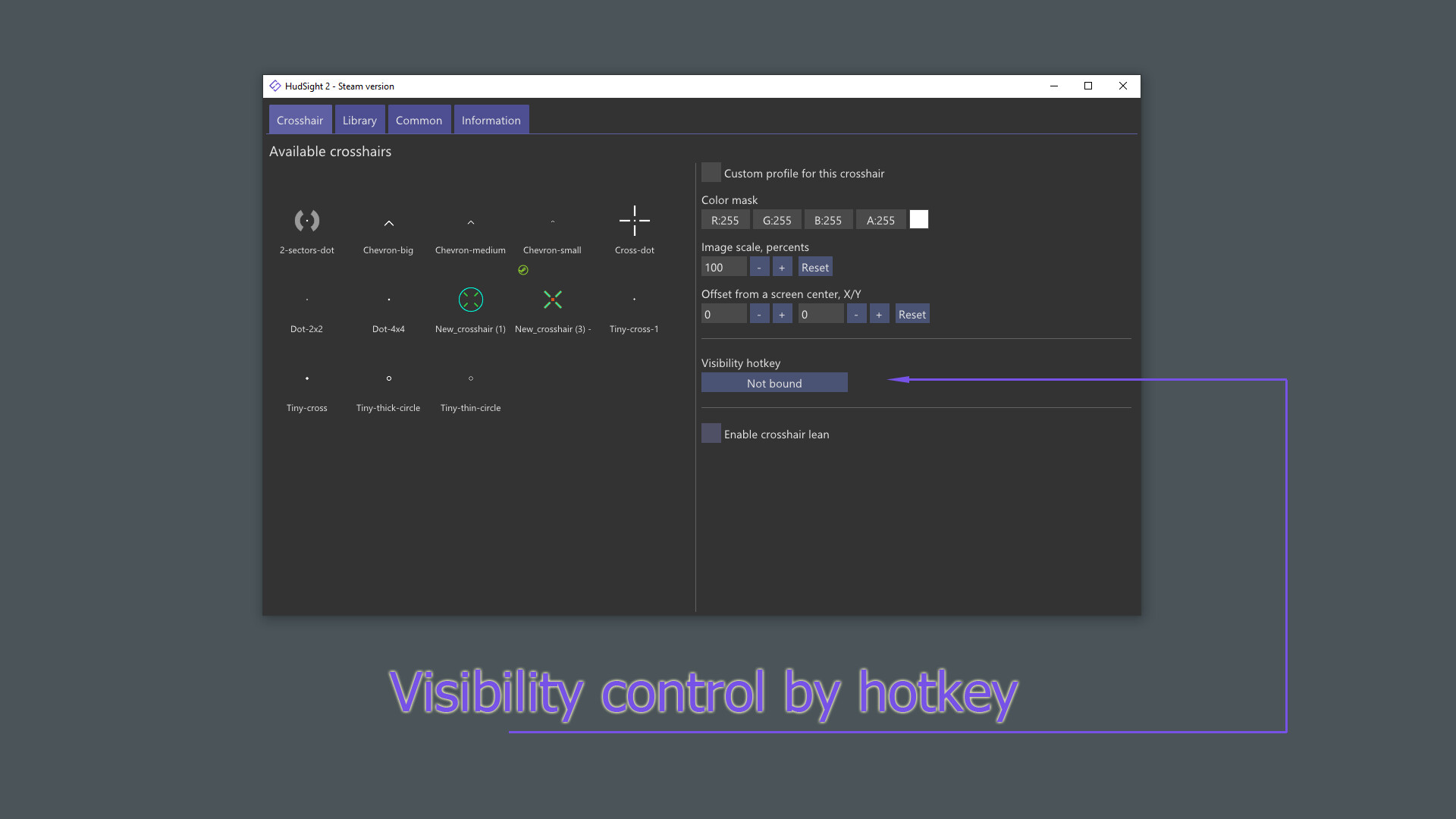 HudSight — crosshair overlay Preview 2