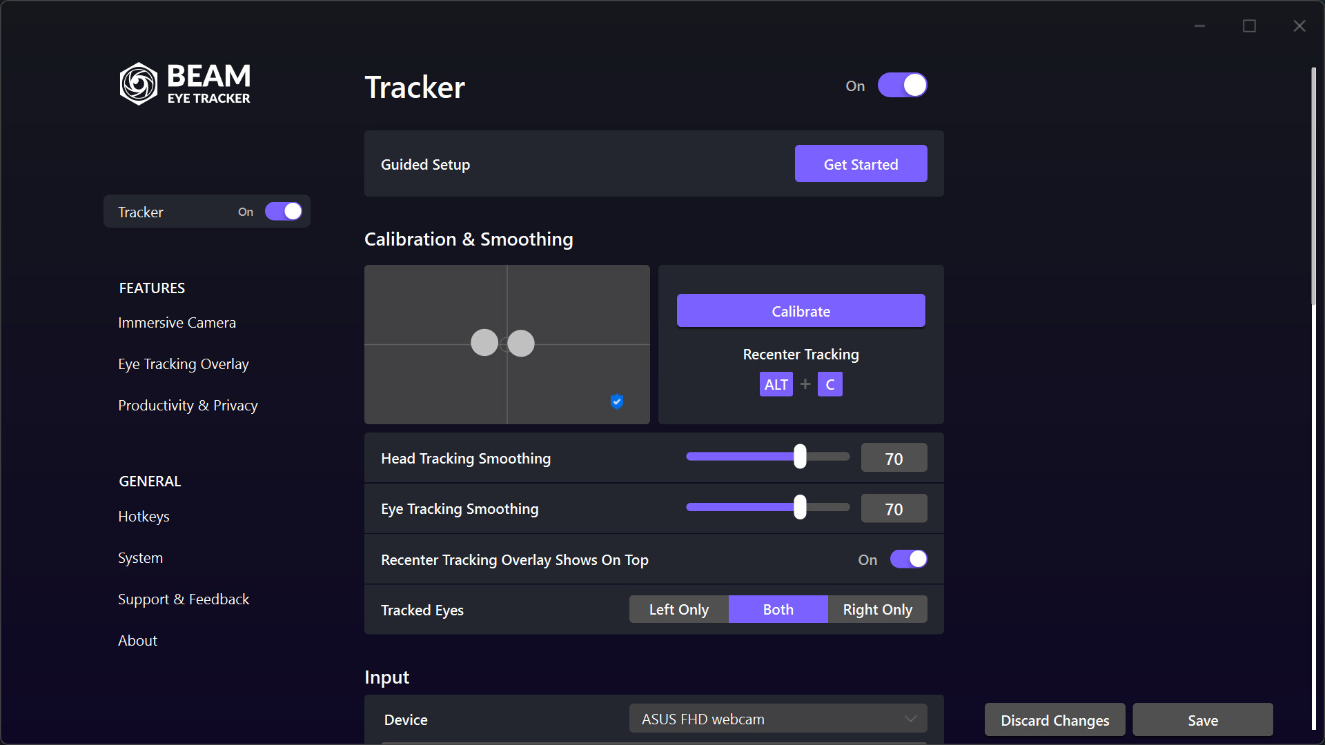 Beam Eye Tracker Preview 2