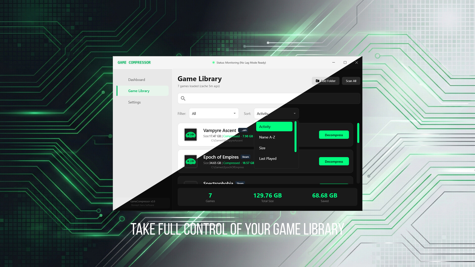 Game Compressor Preview 4