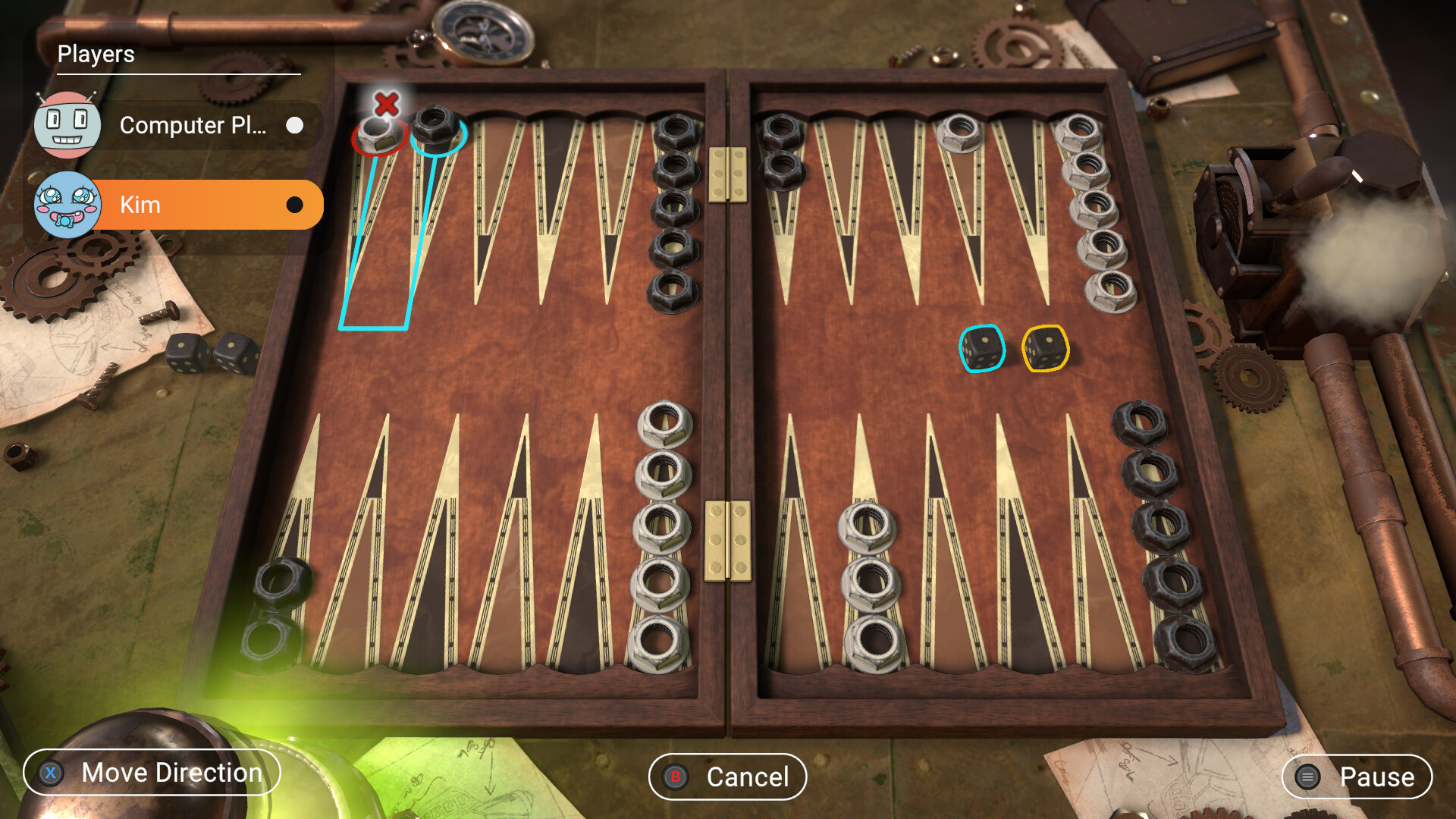 Backgammon + Checkers + Mills Preview 4